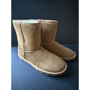 Jousen Mens Suede Boots Size 13 Tan Leather Chestnut Casual Outdoor Comfort New